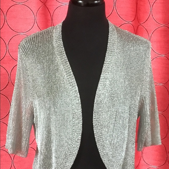 silver shrug cardigan